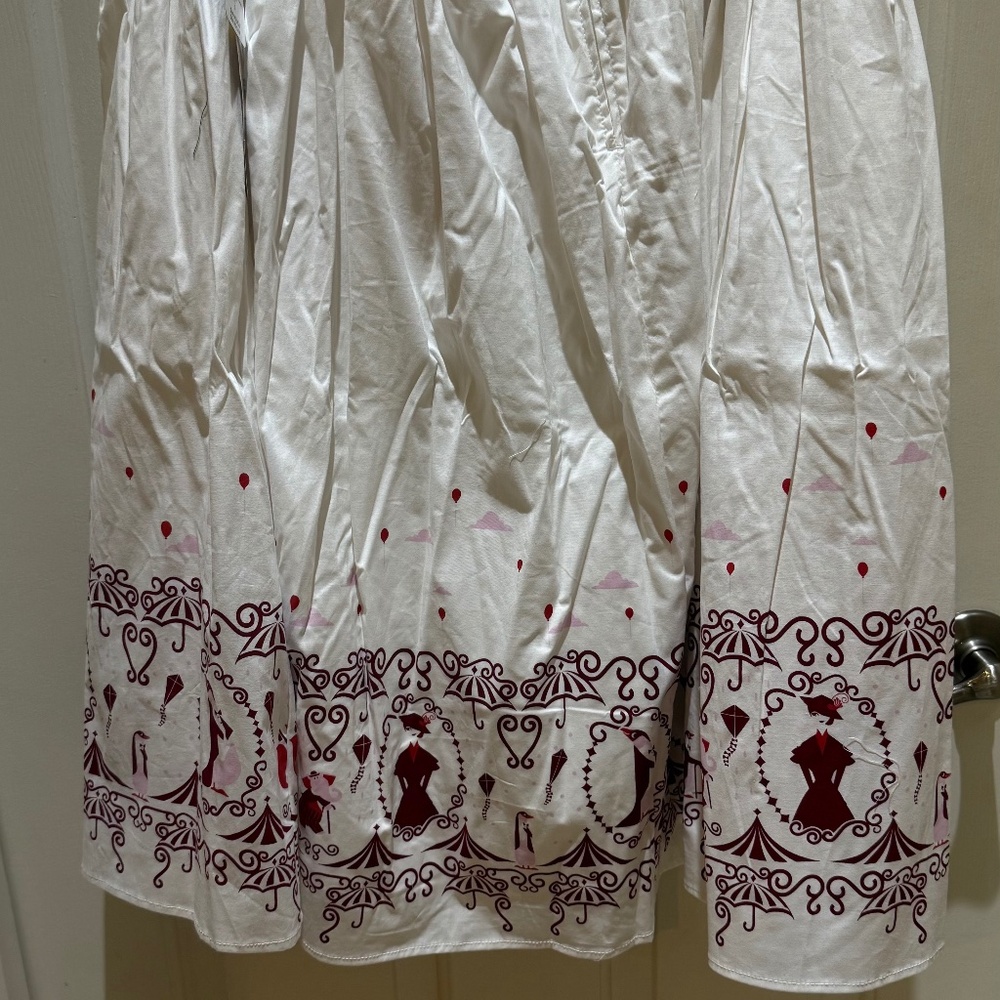 HER UNIVERSE DISNEY MARY POPPINS RETURNS BOARDER PRINT MIDI SKIRT